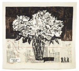 <div class="lightbox-artworktitle">Peonies III (Platonic Objects and their Witnesses)</div><div class="lightbox-artworkyear">2011</div><div class="lightbox-artworkdescription">Hand-woven mohair tapestry</div><div class="lightbox-artworkdimension">275 x 306 cm</div><div class="lightbox-artworkdimension">Edition of 6</div><div class="lightbox-tagswithlinks"></div>