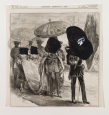 <div class="lightbox-artworktitle">Untitled (Nose in Procession)</div><div class="lightbox-artworkyear">2009</div><div class="lightbox-artworkdescription">Indian Ink, coloured pencil, tippex and paper collage on The Illustrated London News</div><div class="lightbox-artworkdimension">27 x 25.5 cm</div><div class="lightbox-artworkdimension"></div><div class="lightbox-tagswithlinks"><a rel='nofollow' href='/page/1/?s=%23Ink'>#Ink</A> <a rel='nofollow' href='/page/1/?s=%23FoundPaper'>#FoundPaper</A> <a rel='nofollow' href='/page/1/?s=%23Collage'>#Collage</A> <a rel='nofollow' href='/page/1/?s=%23TheNose'>#TheNose</A> <a rel='nofollow' href='/page/1/?s=%23ColouredPencil'>#ColouredPencil</A></div>