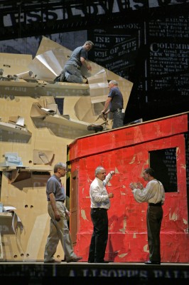 Rehearsals for "The Nose", Metropolitan Opera, New York City, February 2010