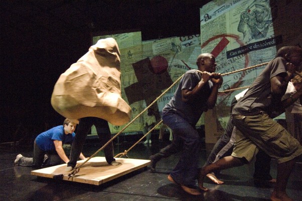 Workshop for "The Nose", Civic Theatre, Johannesburg, February 2008<br/>Photo: John Hodgkiss