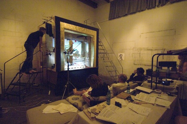 Workshop for "The Nose", Kentridge Studio, Johannesburg, February 2008<br/>Photo: John Hodgkiss