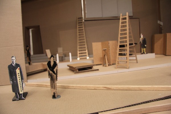 Set model by Sabine Theunissen for "Lulu", Kentridge Studio, Johannesburg, January 2015
