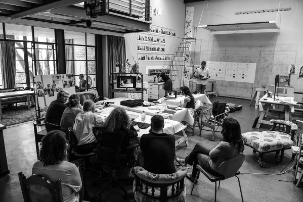 Workshop for "Wozzeck",  Kentridge Studio, Johannesburg, May 2016<br/>Photo: Stella Olivier
