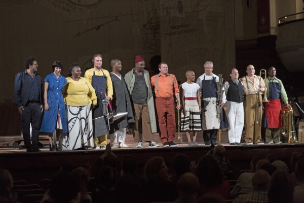 Curtain call for "Refuse the Hour", City Hall, Cape Town, February 2015<br/>Photo: Jac de Villiers