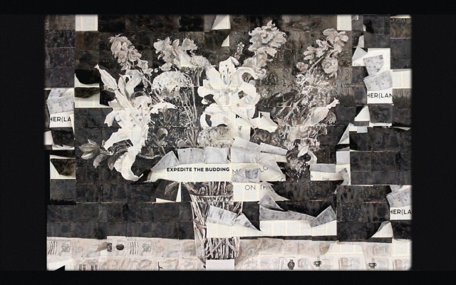 Still from "Notes Towards a Model Opera", 2015, Three channel film installation