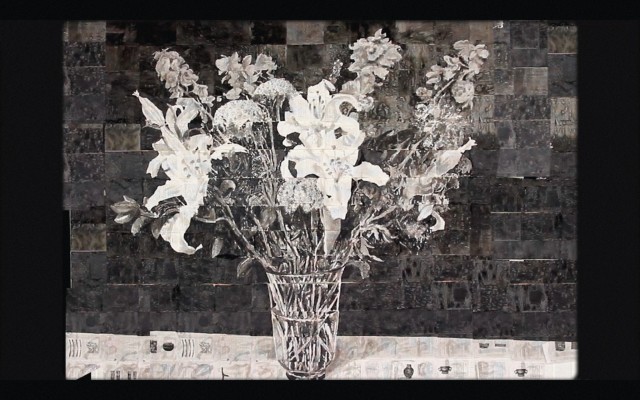 Still from "Notes Towards a Model Opera", 2015, Three channel film installation