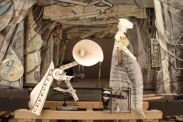 Making puppets move, Kentridge Studio, Johannesburg, May 2005