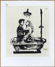 <div class="lightbox-artworktitle">La Dolce Vita</div><div class="lightbox-artworkyear">2016</div><div class="lightbox-artworkdescription">A hand-printed combination using lithography, relief print, from laser-cut block and letterpress.Paper: chin collé of 135 gsm Zerkall supported by 310 gsm Magnani Incisioni paper. Zerkall chin collé paper has been stained with watercolour.</div><div class="lightbox-artworkdimension">55 x 45.2 cm</div><div class="lightbox-artworkdimension">Edition of 60</div><div class="lightbox-tagswithlinks"><a rel='nofollow' href='/page/1/?s=%23Series'>#Series</A> <a rel='nofollow' href='/page/1/?s=%23Edition'>#Edition</A> <a rel='nofollow' href='/page/1/?s=%23Triumphs&Laments'>#Triumphs&Laments</A> <a rel='nofollow' href='/page/1/?s=%23Lithograph'>#Lithograph</A></div>