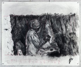 <div class="lightbox-artworktitle">Drawing for City Deep (Miner with Hammer and Pick)</div><div class="lightbox-artworkyear">2019</div><div class="lightbox-artworkdescription">Charcoal and red pencil on paper </div><div class="lightbox-artworkdimension">80 x 98 cm</div><div class="lightbox-artworkdimension"></div><div class="lightbox-tagswithlinks"><a rel='nofollow' href='/page/1/?s=%23Charcoal'>#Charcoal</A> <a rel='nofollow' href='/page/1/?s=%23Paper'>#Paper</A> <a rel='nofollow' href='/page/1/?s=%23DrawingsForProjection'>#DrawingsForProjection</A> <a rel='nofollow' href='/page/1/?s=%23ColouredPencil'>#ColouredPencil</A> <a rel='nofollow' href='/page/1/?s=%23CityDeep'>#CityDeep</A></div>