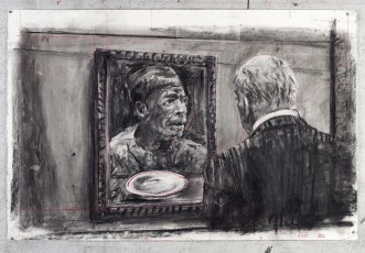 <div class="lightbox-artworktitle">Drawing for City Deep (Soho Gazing at Portrait)</div><div class="lightbox-artworkyear">2019</div><div class="lightbox-artworkdescription">Charcoal and red pencil on paper </div><div class="lightbox-artworkdimension">80 x 120 cm</div><div class="lightbox-artworkdimension"></div><div class="lightbox-tagswithlinks"><a rel='nofollow' href='/page/1/?s=%23Charcoal'>#Charcoal</A> <a rel='nofollow' href='/page/1/?s=%23Paper'>#Paper</A> <a rel='nofollow' href='/page/1/?s=%23DrawingsForProjection'>#DrawingsForProjection</A> <a rel='nofollow' href='/page/1/?s=%23ColouredPencil'>#ColouredPencil</A> <a rel='nofollow' href='/page/1/?s=%23CityDeep'>#CityDeep</A></div>