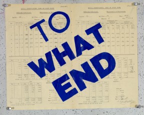 <div class="lightbox-artworktitle">To What End</div><div class="lightbox-artworkyear">2019</div><div class="lightbox-artworkdescription">Pure Afghan Lapis Lazuli screen printed onto found pages </div><div class="lightbox-artworkdimension">32.3 x 40.3 cm</div><div class="lightbox-artworkdimension">Edition of 20</div><div class="lightbox-tagswithlinks"><a rel='nofollow' href='/page/1/?s=%23FoundPaper'>#FoundPaper</A> <a rel='nofollow' href='/page/1/?s=%23Text'>#Text</A> <a rel='nofollow' href='/page/1/?s=%23Series'>#Series</A> <a rel='nofollow' href='/page/1/?s=%23Edition'>#Edition</A> <a rel='nofollow' href='/page/1/?s=%23WaitingForTheSibyl'>#WaitingForTheSibyl</A> <a rel='nofollow' href='/page/1/?s=%23Silkscreen'>#Silkscreen</A></div>