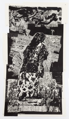 <div class="lightbox-artworktitle">Widow of Lampedusa</div><div class="lightbox-artworkyear">2017</div><div class="lightbox-artworkdescription">Woodcut printed from several woodblocks onto sheets of various sizes of Somerset Soft White, 300 gsm</div><div class="lightbox-artworkdimension">207 x 117 cm</div><div class="lightbox-artworkdimension">Edition of 12</div><div class="lightbox-tagswithlinks"><a rel='nofollow' href='/page/1/?s=%23Series'>#Series</A> <a rel='nofollow' href='/page/1/?s=%23Edition'>#Edition</A> <a rel='nofollow' href='/page/1/?s=%23Woodcut'>#Woodcut</A> <a rel='nofollow' href='/page/1/?s=%23Triumphs&Laments'>#Triumphs&Laments</A></div>