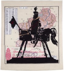 <div class="lightbox-artworktitle">Colleoni</div><div class="lightbox-artworkyear">2021</div><div class="lightbox-artworkdescription">Hand-woven mohair tapestry</div><div class="lightbox-artworkdimension">Main dimensions: 269 x 253 cm</div><div class="lightbox-artworkdimension">Edition of 6 plus 2 AP</div>