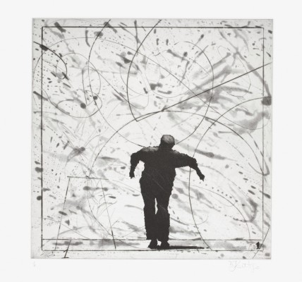 <div class="lightbox-artworktitle">Bird Catching (1. Dancing Man)</div><div class="lightbox-artworkyear">2006</div><div class="lightbox-artworkdescription">Drypoint and Aquatint on Hahnemühle, Warm White 300</div><div class="lightbox-artworkdimension">47 x 47 cm</div><div class="lightbox-artworkdimension">Edition of 18</div><div class="lightbox-tagswithlinks"><A href='/page/1/?s=%23Paper'>#Paper</A> <A href='/page/1/?s=%23Series'>#Series</A> <A href='/page/1/?s=%23Edition'>#Edition</A> <A href='/page/1/?s=%23Etching'>#Etching</A> <A href='/page/1/?s=%23TheMagicFlute'>#TheMagicFlute</A> <A href='/page/1/?s=%23Drypoint'>#Drypoint</A> <A href='/page/1/?s=%23Aquatint'>#Aquatint</A></div>