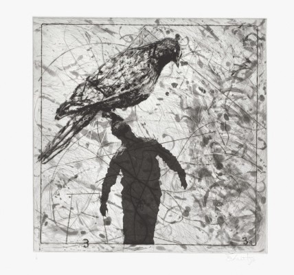 <div class="lightbox-artworktitle">Bird Catching (3. Man with Bird on Head)</div><div class="lightbox-artworkyear">2006</div><div class="lightbox-artworkdescription">Drypoint and Aquatint on Hahnemühle, Warm White 300</div><div class="lightbox-artworkdimension">47 x 47 cm</div><div class="lightbox-artworkdimension">Edition of 18</div><div class="lightbox-tagswithlinks"><A href='/page/1/?s=%23Paper'>#Paper</A> <A href='/page/1/?s=%23Series'>#Series</A> <A href='/page/1/?s=%23Edition'>#Edition</A> <A href='/page/1/?s=%23Etching'>#Etching</A> <A href='/page/1/?s=%23TheMagicFlute'>#TheMagicFlute</A> <A href='/page/1/?s=%23Drypoint'>#Drypoint</A> <A href='/page/1/?s=%23Aquatint'>#Aquatint</A></div>
