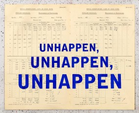 <div class="lightbox-artworktitle">Unhappen</div><div class="lightbox-artworkyear">2025</div><div class="lightbox-artworkdescription">Lapis Lazuli pigment on found paper</div><div class="lightbox-artworkdimension">32.5 x 40.3 cm</div><div class="lightbox-artworkdimension"></div>