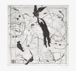<div class="lightbox-artworktitle">Bird Catching (8. Man Being Carried Off by Bird)</div><div class="lightbox-artworkyear">2006</div><div class="lightbox-artworkdescription">Drypoint and Aquatint on Hahnemühle, Warm White 300</div><div class="lightbox-artworkdimension">47 x 47 cm</div><div class="lightbox-artworkdimension">Edition of 18</div><div class="lightbox-tagswithlinks"><A href='/page/1/?s=%23Paper'>#Paper</A> <A href='/page/1/?s=%23Series'>#Series</A> <A href='/page/1/?s=%23Edition'>#Edition</A> <A href='/page/1/?s=%23Etching'>#Etching</A> <A href='/page/1/?s=%23TheMagicFlute'>#TheMagicFlute</A> <A href='/page/1/?s=%23Drypoint'>#Drypoint</A> <A href='/page/1/?s=%23Aquatint'>#Aquatint</A></div>