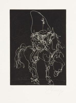 <div class="lightbox-artworktitle">Nose on a White Horse </div><div class="lightbox-artworkyear">2010</div><div class="lightbox-artworkdescription">Sugarlift aquatint, spitbite aquatint & drypoint on Somerset Velvet, Soft White, 300gsm</div><div class="lightbox-artworkdimension"></div><div class="lightbox-artworkdimension">Edition of 40</div><div class="lightbox-tagswithlinks"><a rel='nofollow' href='/page/1/?s=%23Edition'>#Edition</A> <a rel='nofollow' href='/page/1/?s=%23Etching'>#Etching</A> <a rel='nofollow' href='/page/1/?s=%23TheNose'>#TheNose</A></div>