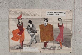 <div class="lightbox-artworktitle">Chiesa di San Francesco Saverio, Palermo Cash Book Drawing XV</div><div class="lightbox-artworkyear">2023</div><div class="lightbox-artworkdescription">Watercolour, Coloured pencil, Indian ink and Collage on found paper</div><div class="lightbox-artworkdimension">Main dimensions: 52 x 76.8 x cm</div><div class="lightbox-artworkdimension">/</div>