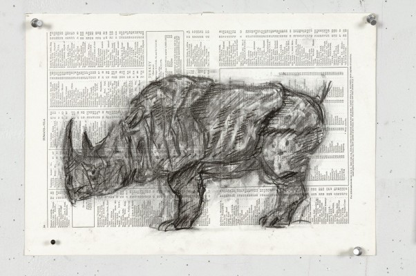 <div class="lightbox-artworktitle">Drawing for Black Box / Chambre Noire (Indian Rhino)</div><div class="lightbox-artworkyear">2005</div><div class="lightbox-artworkdescription">Charcoal on found paper</div><div class="lightbox-artworkdimension"></div><div class="lightbox-artworkdimension"></div><div class="lightbox-tagswithlinks"><A rel='nofollow' href='/page/1/?s=%23Charcoal'>#Charcoal</A> <A rel='nofollow' href='/page/1/?s=%23FoundPaper'>#FoundPaper</A> <A rel='nofollow' href='/page/1/?s=%23BlackBoxChambreNoire'>#BlackBoxChambreNoire</A></div>