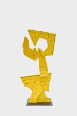 <div class="lightbox-artworktitle">Paper Procession III</div><div class="lightbox-artworkyear">2023</div><div class="lightbox-artworkdescription">Steel, Aluminium sheets and Oil paint</div><div class="lightbox-artworkdimension">Main dimensions: 113 x 56 x 39 cm</div><div class="lightbox-artworkdimension">Edition of 6 plus 1 AP</div>