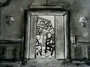 <div class="lightbox-artworktitle">Hotel</div><div class="lightbox-artworkyear">1997</div><div class="lightbox-artworkdescription">35 mm film, transferred to video, Collaboration with Deborah Bell and Robert Hodgins</div><div class="lightbox-artworkdimension">5 min 35 sec; 7 min 15 sec</div><div class="lightbox-artworkdimension"></div><div class="lightbox-tagswithlinks"><A rel='nofollow' href='/page/1/?s=%23Charcoal'>#Charcoal</A> <A rel='nofollow' href='/page/1/?s=%23SingleChannel'>#SingleChannel</A> <A rel='nofollow' href='/page/1/?s=%23Animation'>#Animation</A></div>