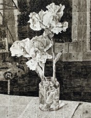 <div class="lightbox-artworktitle">Untitled (Irises in Jar)</div><div class="lightbox-artworkyear">2012</div><div class="lightbox-artworkdescription">Indian Ink on pages from The Century Dictionary; An Encyclopedic Lexicon of the language. 6 panels</div><div class="lightbox-artworkdimension">243 x 191 cm</div><div class="lightbox-artworkdimension"></div><div class="lightbox-tagswithlinks"><a rel='nofollow' href='/page/1/?s=%23Ink'>#Ink</A> <a rel='nofollow' href='/page/1/?s=%23FoundPaper'>#FoundPaper</A> <a rel='nofollow' href='/page/1/?s=%23Flower'>#Flower</A></div>