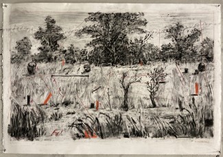 <div class="lightbox-artworktitle">Drawing for Studio Life (Landscape with Objects and Markers)</div><div class="lightbox-artworkyear">2021</div><div class="lightbox-artworkdescription">Charcoal, Pastel and Pencil on paper</div><div class="lightbox-artworkdimension"></div><div class="lightbox-artworkdimension"></div><div class="lightbox-tagswithlinks"><A rel='nofollow' href='/page/1/?s=%23Charcoal'>#Charcoal</A> <A rel='nofollow' href='/page/1/?s=%23Paper'>#Paper</A> <A rel='nofollow' href='/page/1/?s=%23StudioLife'>#StudioLife</A> <A rel='nofollow' href='/page/1/?s=%23Pencil'>#Pencil</A> <A rel='nofollow' href='/page/1/?s=%23Pastel'>#Pastel</A></div>
