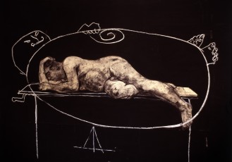 <div class="lightbox-artworktitle">Sleeper</div><div class="lightbox-artworkyear">1997</div><div class="lightbox-artworkdescription">Charcoal, gouache, pastel and raw pigment on paper</div><div class="lightbox-artworkdimension">100 x 200 cm</div><div class="lightbox-artworkdimension"></div><div class="lightbox-tagswithlinks"><a rel='nofollow' href='/page/1/?s=%23Charcoal'>#Charcoal</A> <a rel='nofollow' href='/page/1/?s=%23Paper'>#Paper</A> <a rel='nofollow' href='/page/1/?s=%23SelfPortrait'>#SelfPortrait</A> <a rel='nofollow' href='/page/1/?s=%23Ubu'>#Ubu</A> <a rel='nofollow' href='/page/1/?s=%23Pastel'>#Pastel</A></div>