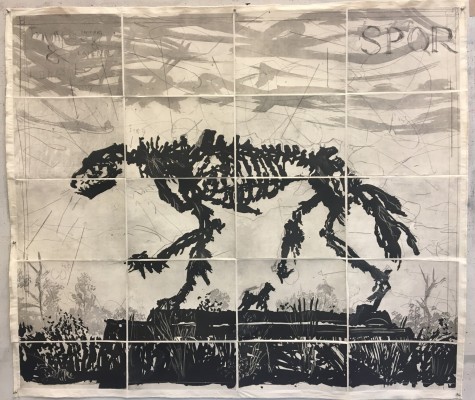 <div class="lightbox-artworktitle">Skeletal She-wolf </div><div class="lightbox-artworkyear">2020</div><div class="lightbox-artworkdescription">Coffee-lift ground aquatint etchings</div><div class="lightbox-artworkdimension">143 x 164 cm</div><div class="lightbox-artworkdimension">Edition of 10</div><div class="lightbox-tagswithlinks"><a rel='nofollow' href='/page/1/?s=%23Series'>#Series</A> <a rel='nofollow' href='/page/1/?s=%23Edition'>#Edition</A> <a rel='nofollow' href='/page/1/?s=%23Etching'>#Etching</A> <a rel='nofollow' href='/page/1/?s=%23Triumphs&Laments'>#Triumphs&Laments</A></div>