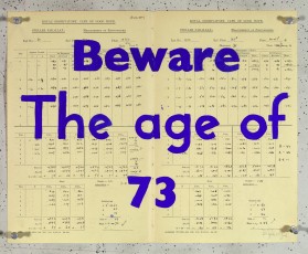 <div class="lightbox-artworktitle">Beware the Age of 73</div><div class="lightbox-artworkyear">2019</div><div class="lightbox-artworkdescription">Pure Afghan Lapis Lazuli watercolour pigment on found pages, hand-painted multiple</div><div class="lightbox-artworkdimension">32.3 x 40.5 cm</div><div class="lightbox-artworkdimension">Edition of </div><div class="lightbox-tagswithlinks"><a rel='nofollow' href='/page/1/?s=%23FoundPaper'>#FoundPaper</A> <a rel='nofollow' href='/page/1/?s=%23Text'>#Text</A> <a rel='nofollow' href='/page/1/?s=%23Series'>#Series</A> <a rel='nofollow' href='/page/1/?s=%23WaitingForTheSibyl'>#WaitingForTheSibyl</A> <a rel='nofollow' href='/page/1/?s=%23Watercolour'>#Watercolour</A></div>