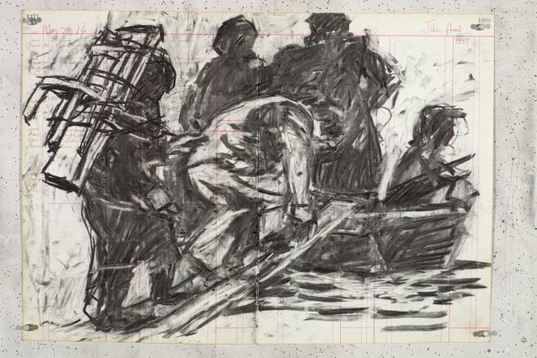 <div class="lightbox-artworktitle">Drawing for Triumphs and Laments (Flood of the Tiber, 1937)</div><div class="lightbox-artworkyear">2014</div><div class="lightbox-artworkdescription">Charcoal on found ledger pages</div><div class="lightbox-artworkdimension">47 x 66.5 cm</div><div class="lightbox-artworkdimension"></div><div class="lightbox-tagswithlinks"><a rel='nofollow' href='/page/1/?s=%23Charcoal'>#Charcoal</A> <a rel='nofollow' href='/page/1/?s=%23FoundPaper'>#FoundPaper</A> <a rel='nofollow' href='/page/1/?s=%23Triumphs&Laments'>#Triumphs&Laments</A></div>