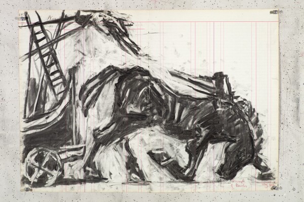 <div class="lightbox-artworktitle">Drawing for Triumphs and Laments (Collapsing Horse)</div><div class="lightbox-artworkyear">2014</div><div class="lightbox-artworkdescription">Charcoal on Ledger pages</div><div class="lightbox-artworkdimension">47 x 66.5 cm</div><div class="lightbox-artworkdimension"></div><div class="lightbox-tagswithlinks"><a rel='nofollow' href='/page/1/?s=%23Charcoal'>#Charcoal</A> <a rel='nofollow' href='/page/1/?s=%23FoundPaper'>#FoundPaper</A> <a rel='nofollow' href='/page/1/?s=%23Triumphs&Laments'>#Triumphs&Laments</A></div>