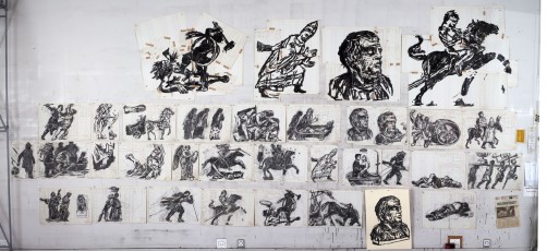 <div class="lightbox-artworktitle">Studio wall with various drawings for Triumphs and Laments</div><div class="lightbox-artworkyear">2014</div><div class="lightbox-artworkdescription">Charcoal on found ledger pages, Indian ink on paper</div><div class="lightbox-artworkdimension">Varied</div><div class="lightbox-artworkdimension"></div><div class="lightbox-tagswithlinks"><a rel='nofollow' href='/page/1/?s=%23Charcoal'>#Charcoal</A> <a rel='nofollow' href='/page/1/?s=%23Ink'>#Ink</A> <a rel='nofollow' href='/page/1/?s=%23Paper'>#Paper</A> <a rel='nofollow' href='/page/1/?s=%23FoundPaper'>#FoundPaper</A> <a rel='nofollow' href='/page/1/?s=%23Triumphs&Laments'>#Triumphs&Laments</A></div>