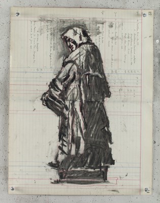 <div class="lightbox-artworktitle">Drawing for Triumphs and Laments (Giordano Bruno)</div><div class="lightbox-artworkyear">2016</div><div class="lightbox-artworkdescription">Charcoal and red pencil on found ledger pages</div><div class="lightbox-artworkdimension">46 x 38 cm</div><div class="lightbox-artworkdimension"></div><div class="lightbox-tagswithlinks"><a rel='nofollow' href='/page/1/?s=%23Charcoal'>#Charcoal</A> <a rel='nofollow' href='/page/1/?s=%23FoundPaper'>#FoundPaper</A> <a rel='nofollow' href='/page/1/?s=%23Triumphs&Laments'>#Triumphs&Laments</A></div>