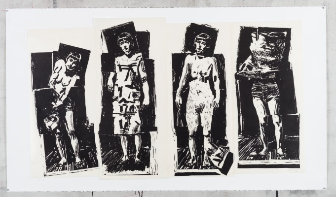 <div class="lightbox-artworktitle">Four Figures </div><div class="lightbox-artworkyear">2017</div><div class="lightbox-artworkdescription">Linocut and chine colle on BFK Reeves Velin 300 gsm</div><div class="lightbox-artworkdimension">108 x 173 cm</div><div class="lightbox-artworkdimension">Edition of </div><div class="lightbox-tagswithlinks"><a rel='nofollow' href='/page/1/?s=%23Portrait'>#Portrait</A> <a rel='nofollow' href='/page/1/?s=%23Edition'>#Edition</A> <a rel='nofollow' href='/page/1/?s=%23Linocut'>#Linocut</A> <a rel='nofollow' href='/page/1/?s=%23Lulu'>#Lulu</A></div>