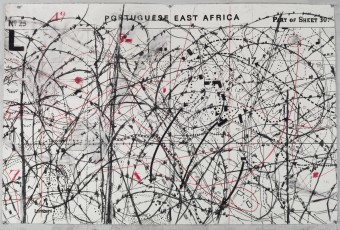 <div class="lightbox-artworktitle">Drawing for The Head & the Load (No. 25 L Portuguese East Africa)</div><div class="lightbox-artworkyear">2018</div><div class="lightbox-artworkdescription">Charcaol and red pencil oh paper</div><div class="lightbox-artworkdimension">80 x 121 cm</div><div class="lightbox-artworkdimension"></div><div class="lightbox-tagswithlinks"><a rel='nofollow' href='/page/1/?s=%23Charcoal'>#Charcoal</A> <a rel='nofollow' href='/page/1/?s=%23Paper'>#Paper</A> <a rel='nofollow' href='/page/1/?s=%23Text'>#Text</A> <a rel='nofollow' href='/page/1/?s=%23TheHead&TheLoad'>#TheHead&TheLoad</A> <a rel='nofollow' href='/page/1/?s=%23ColouredPencil'>#ColouredPencil</A></div>