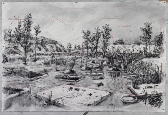<div class="lightbox-artworktitle">Drawing for City Deep (Zama Zama Pits)</div><div class="lightbox-artworkyear">2019</div><div class="lightbox-artworkdescription">Charcoal and red pencil on paper </div><div class="lightbox-artworkdimension">103.5 x 152 cm</div><div class="lightbox-artworkdimension"></div><div class="lightbox-tagswithlinks"><a rel='nofollow' href='/page/1/?s=%23Charcoal'>#Charcoal</A> <a rel='nofollow' href='/page/1/?s=%23Paper'>#Paper</A> <a rel='nofollow' href='/page/1/?s=%23DrawingsForProjection'>#DrawingsForProjection</A> <a rel='nofollow' href='/page/1/?s=%23ColouredPencil'>#ColouredPencil</A> <a rel='nofollow' href='/page/1/?s=%23CityDeep'>#CityDeep</A></div>