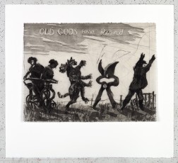 <div class="lightbox-artworktitle">Old Gods Have Retired</div><div class="lightbox-artworkyear">2019</div><div class="lightbox-artworkdescription">Coffee-lift aquatint with drypoint </div><div class="lightbox-artworkdimension">40 x 50 cm</div><div class="lightbox-artworkdimension">Edition of 40</div><div class="lightbox-tagswithlinks"><a rel='nofollow' href='/page/1/?s=%23Text'>#Text</A> <a rel='nofollow' href='/page/1/?s=%23Series'>#Series</A> <a rel='nofollow' href='/page/1/?s=%23Edition'>#Edition</A> <a rel='nofollow' href='/page/1/?s=%23Etching'>#Etching</A> <a rel='nofollow' href='/page/1/?s=%23WaitingForTheSibyl'>#WaitingForTheSibyl</A> <a rel='nofollow' href='/page/1/?s=%23Procession'>#Procession</A></div>