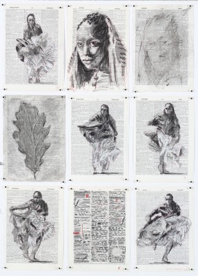 <div class="lightbox-artworktitle">Drawing for Waiting for the Sibyl (Female Figure Dancing)</div><div class="lightbox-artworkyear">2019</div><div class="lightbox-artworkdescription">Charcoal and pastel on found pages </div><div class="lightbox-artworkdimension">84 x 60.5 cm</div><div class="lightbox-artworkdimension"></div><div class="lightbox-tagswithlinks"><a rel='nofollow' href='/page/1/?s=%23Charcoal'>#Charcoal</A> <a rel='nofollow' href='/page/1/?s=%23FoundPaper'>#FoundPaper</A> <a rel='nofollow' href='/page/1/?s=%23WaitingForTheSibyl'>#WaitingForTheSibyl</A> <a rel='nofollow' href='/page/1/?s=%23ColouredPencil'>#ColouredPencil</A></div>