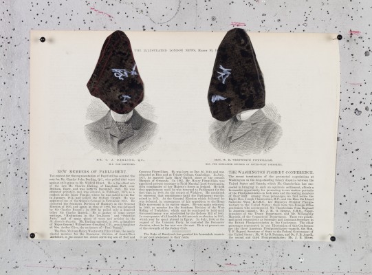 <div class="lightbox-artworktitle">Untitled (Two Noses)</div><div class="lightbox-artworkyear">2019</div><div class="lightbox-artworkdescription">Black paper and coloured pencil on Illustrated London News pages</div><div class="lightbox-artworkdimension">19.4 x 28 cm</div><div class="lightbox-artworkdimension"></div><div class="lightbox-tagswithlinks"><a rel='nofollow' href='/page/1/?s=%23Paper'>#Paper</A> <a rel='nofollow' href='/page/1/?s=%23FoundPaper'>#FoundPaper</A> <a rel='nofollow' href='/page/1/?s=%23Portrait'>#Portrait</A> <a rel='nofollow' href='/page/1/?s=%23Collage'>#Collage</A> <a rel='nofollow' href='/page/1/?s=%23TheNose'>#TheNose</A> <a rel='nofollow' href='/page/1/?s=%23ColouredPencil'>#ColouredPencil</A></div>