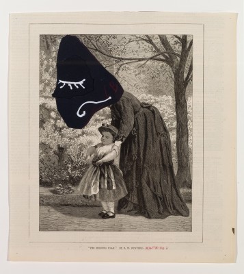<div class="lightbox-artworktitle">Untitled (Nose with Girl)</div><div class="lightbox-artworkyear">2009</div><div class="lightbox-artworkdescription">Indian Ink, coloured pencil, tippex and paper collage on The Illustrated London News</div><div class="lightbox-artworkdimension">28.5 x 26 cm</div><div class="lightbox-artworkdimension"></div><div class="lightbox-tagswithlinks"><a rel='nofollow' href='/page/1/?s=%23Paper'>#Paper</A> <a rel='nofollow' href='/page/1/?s=%23FoundPaper'>#FoundPaper</A> <a rel='nofollow' href='/page/1/?s=%23Collage'>#Collage</A> <a rel='nofollow' href='/page/1/?s=%23TheNose'>#TheNose</A> <a rel='nofollow' href='/page/1/?s=%23ColouredPencil'>#ColouredPencil</A></div>