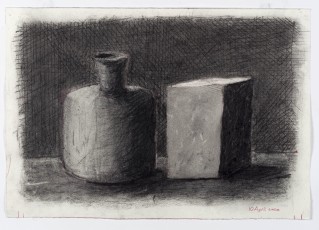 <div class="lightbox-artworktitle">Drawing for Studio Life, Episode 1 (Vase and Block)</div><div class="lightbox-artworkyear">2020</div><div class="lightbox-artworkdescription">Charcoal and red pencil on paper</div><div class="lightbox-artworkdimension">39.5 x 57 cm</div><div class="lightbox-artworkdimension"></div><div class="lightbox-tagswithlinks"><A rel='nofollow' href='/page/1/?s=%23Charcoal'>#Charcoal</A> <A rel='nofollow' href='/page/1/?s=%23Paper'>#Paper</A> <A rel='nofollow' href='/page/1/?s=%23StudioLife'>#StudioLife</A> <A rel='nofollow' href='/page/1/?s=%23Pastel'>#Pastel</A></div>