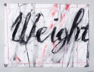 <div class="lightbox-artworktitle">Drawing for Studio Life, Episode 5 (Weight)</div><div class="lightbox-artworkyear">2021</div><div class="lightbox-artworkdescription">Charcoal, pastel and red pencil on paper </div><div class="lightbox-artworkdimension">30 x 40 cm</div><div class="lightbox-artworkdimension"></div><div class="lightbox-tagswithlinks"><A rel='nofollow' href='/page/1/?s=%23Charcoal'>#Charcoal</A> <A rel='nofollow' href='/page/1/?s=%23Paper'>#Paper</A> <A rel='nofollow' href='/page/1/?s=%23StudioLife'>#StudioLife</A> <A rel='nofollow' href='/page/1/?s=%23Pencil'>#Pencil</A> <A rel='nofollow' href='/page/1/?s=%23Pastel'>#Pastel</A></div>