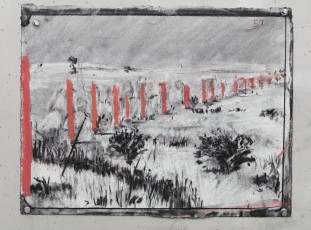 <div class="lightbox-artworktitle">Drawing for Studio Life (Landscape with Markers)</div><div class="lightbox-artworkyear">2021</div><div class="lightbox-artworkdescription">Charcoal, Pastel and Pencil on paper</div><div class="lightbox-artworkdimension"></div><div class="lightbox-artworkdimension"></div><div class="lightbox-tagswithlinks"><A rel='nofollow' href='/page/1/?s=%23Charcoal'>#Charcoal</A> <A rel='nofollow' href='/page/1/?s=%23Paper'>#Paper</A> <A rel='nofollow' href='/page/1/?s=%23StudioLife'>#StudioLife</A> <A rel='nofollow' href='/page/1/?s=%23Pencil'>#Pencil</A> <A rel='nofollow' href='/page/1/?s=%23Pastel'>#Pastel</A></div>