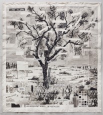 <div class="lightbox-artworktitle">An Argument Mired in Nostalgia</div><div class="lightbox-artworkyear">2021</div><div class="lightbox-artworkdescription">Indian ink and Collage on Phumani handmade paper, mounted on raw canvas</div><div class="lightbox-artworkdimension">316.5 x 282 cm</div><div class="lightbox-artworkdimension"></div><div class="lightbox-tagswithlinks"><A rel='nofollow' href='/page/1/?s=%23Ink'>#Ink</A> <A rel='nofollow' href='/page/1/?s=%23Paper'>#Paper</A> <A rel='nofollow' href='/page/1/?s=%23Tree'>#Tree</A> <A rel='nofollow' href='/page/1/?s=%23Text'>#Text</A> <A rel='nofollow' href='/page/1/?s=%23Series'>#Series</A> <A rel='nofollow' href='/page/1/?s=%23Collage'>#Collage</A></div>
