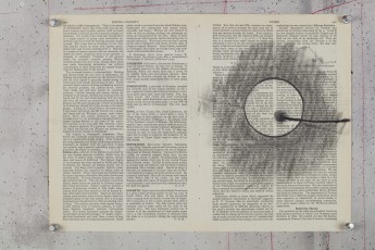 <div class="lightbox-artworktitle">Drawing for 7 Fragments for George Méliès (Circle II)</div><div class="lightbox-artworkyear">2003</div><div class="lightbox-artworkdescription">Charcoal on found pages</div><div class="lightbox-artworkdimension">27 x 37 cm</div><div class="lightbox-artworkdimension"></div><div class="lightbox-tagswithlinks"><A href='/page/1/?s=%23Charcoal'>#Charcoal</A> <A href='/page/1/?s=%23FoundPaper'>#FoundPaper</A> <A href='/page/1/?s=%23Series'>#Series</A> <A href='/page/1/?s=%23ColouredPencil'>#ColouredPencil</A> <A href='/page/1/?s=%237FragmentsForGeorgesMelies'>#7FragmentsForGeorgesMelies</A></div>