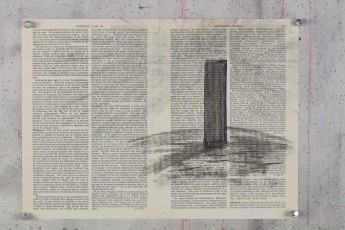 <div class="lightbox-artworktitle">Drawing for 7 Fragments for George Méliès (Pillar)</div><div class="lightbox-artworkyear">2003</div><div class="lightbox-artworkdescription">Charcoal on found pages</div><div class="lightbox-artworkdimension">27 x 37 cm</div><div class="lightbox-artworkdimension"></div><div class="lightbox-tagswithlinks"><A href='/page/1/?s=%23Charcoal'>#Charcoal</A> <A href='/page/1/?s=%23FoundPaper'>#FoundPaper</A> <A href='/page/1/?s=%23Series'>#Series</A> <A href='/page/1/?s=%23ColouredPencil'>#ColouredPencil</A> <A href='/page/1/?s=%237FragmentsForGeorgesMelies'>#7FragmentsForGeorgesMelies</A></div>