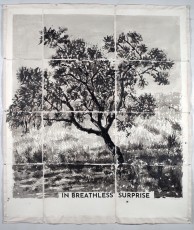 <div class="lightbox-artworktitle">In Breathless Surprise</div><div class="lightbox-artworkyear">2022</div><div class="lightbox-artworkdescription">Indian ink on Phumani handmade paper, mounted on raw canvas</div><div class="lightbox-artworkdimension"></div><div class="lightbox-artworkdimension"></div><div class="lightbox-tagswithlinks"><A rel='nofollow' href='/page/1/?s=%23Ink'>#Ink</A> <A rel='nofollow' href='/page/1/?s=%23Paper'>#Paper</A> <A rel='nofollow' href='/page/1/?s=%23Tree'>#Tree</A> <A rel='nofollow' href='/page/1/?s=%23Text'>#Text</A></div>