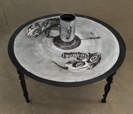 <div class="lightbox-artworktitle">Drawing for What Will Come (Has Already Come)</div><div class="lightbox-artworkyear">2007</div><div class="lightbox-artworkdescription">Charcoal on paper</div><div class="lightbox-artworkdimension">120 cm (Diameter)</div><div class="lightbox-artworkdimension"></div><div class="lightbox-tagswithlinks"><A rel='nofollow' href='/page/1/?s=%23Charcoal'>#Charcoal</A> <A rel='nofollow' href='/page/1/?s=%23Paper'>#Paper</A> <A rel='nofollow' href='/page/1/?s=%23WhatWillCome'>#WhatWillCome</A> <A rel='nofollow' href='/page/1/?s=%23Anamorphic'>#Anamorphic</A></div>